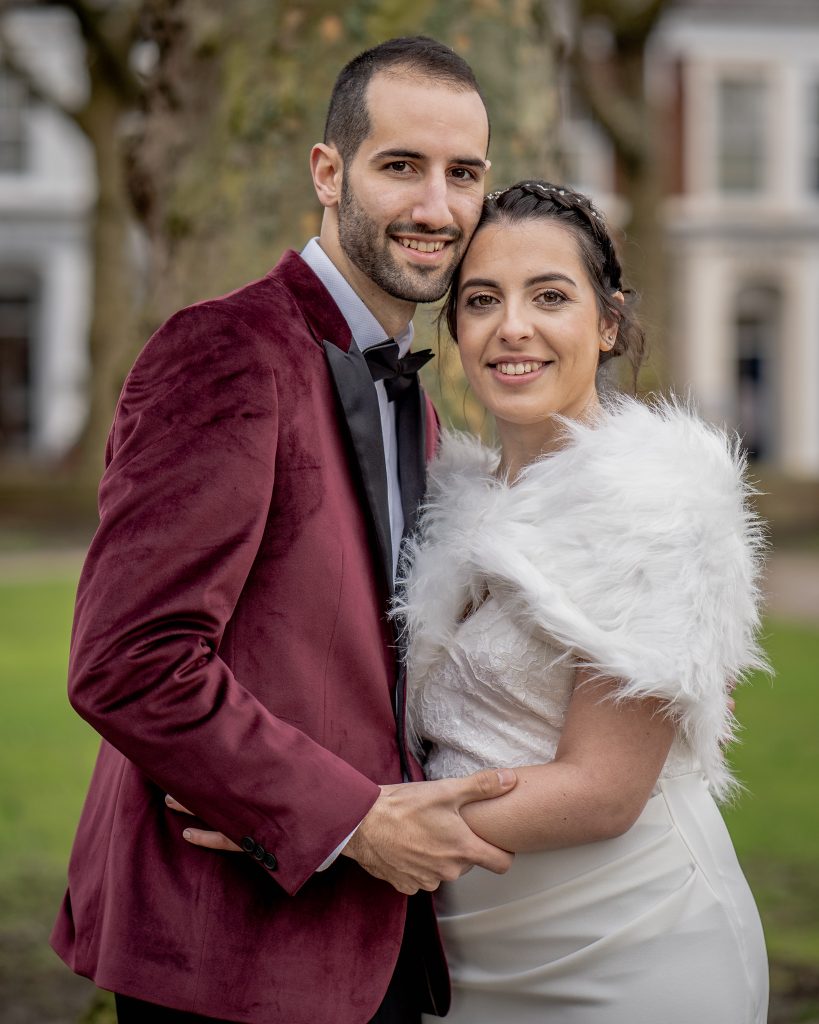 After the Ceremony Bride and Groom Wedding portrait
